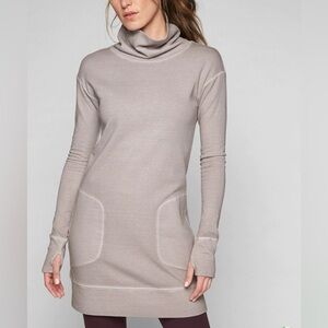 Athleta Eco Wash Turtleneck Sweatshirt Dress Women’s Size XS